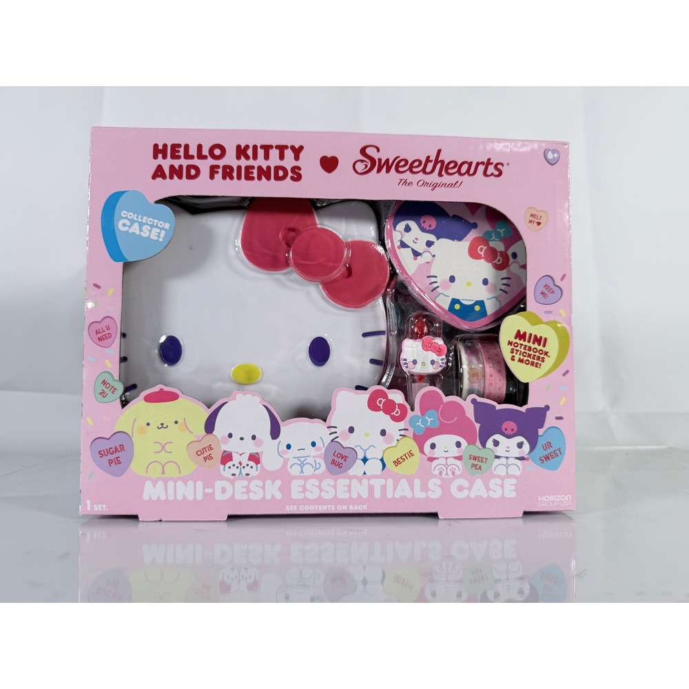 Hello Kitty and Friends Sweethearts Mini-Desk Essentials Case Stationery Set NEW